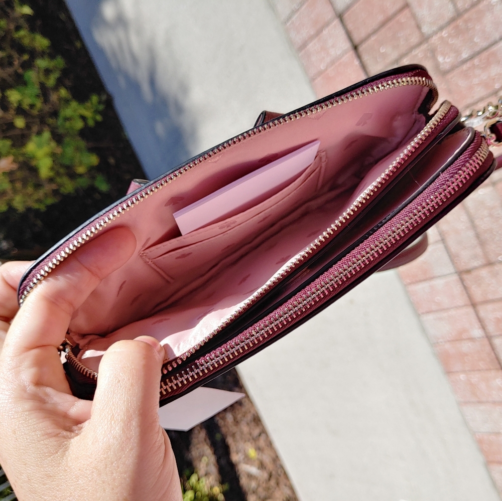 Kate Spade Floral Pup Double Zip Small Crossbody - Picture 5 of 12